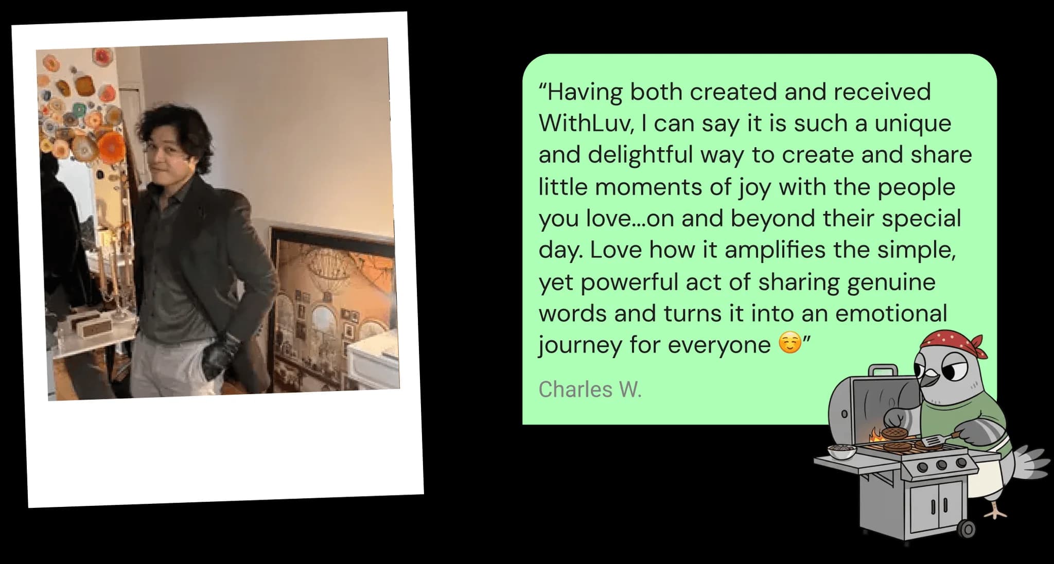 Charles's testimonial