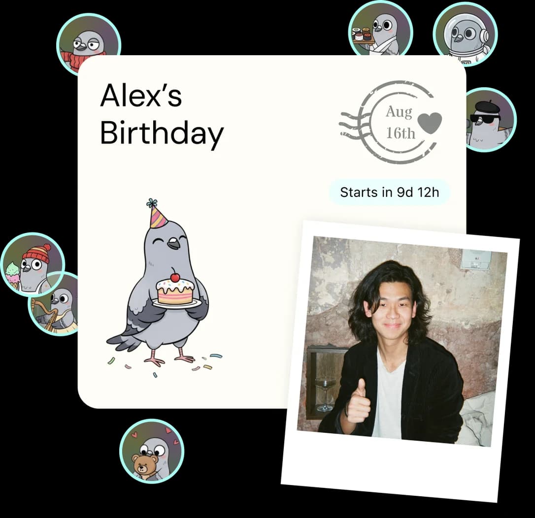 Setting up a gift on WithLuv