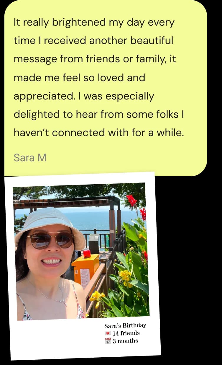 Sara's testimonial
